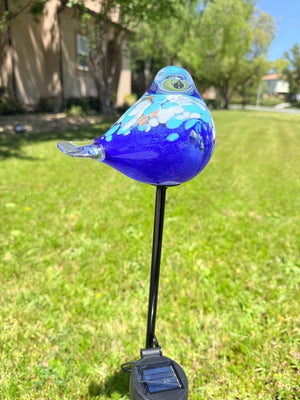 Solar Stake Bird Light Blue/Dark Blue (A400202-LBDB)