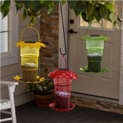 Solar Lantern Collapsible Seed Feeder RED (801946833680)