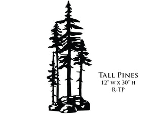 Tall Pines Metal Wall Art Indoor/Outdoor (tallpines)