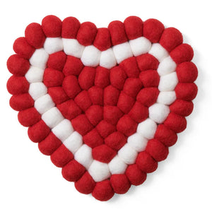 Trivet Modwool Heart 8"