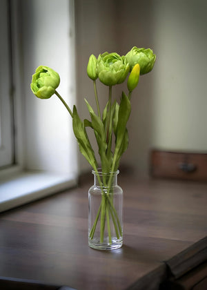 Tulip Bundle Fresh Touch Peony Green 18"