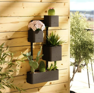 Cubiko Wall Planter Black