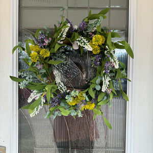 Sample Custom Wreath Design - Spring Wildflowers