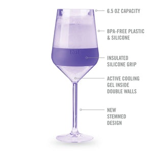 Freeze Glass Wine Coloured set/4