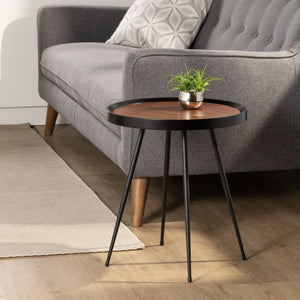 Table Accent Georgia Walnut 16.5x19inH-Not Just For The Garden | Metal Art | Décor for Homes, Walls and Gardens | Furniture | Custom Garden Planters and Flower Arrangements | Gifts | Best in KW