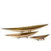Bowl Tapered Boat Antique Brass-Not Just For The Garden | Metal Art | Décor for Homes, Walls and Gardens | Furniture | Custom Garden Planters and Flower Arrangements | Gifts | Best in KW