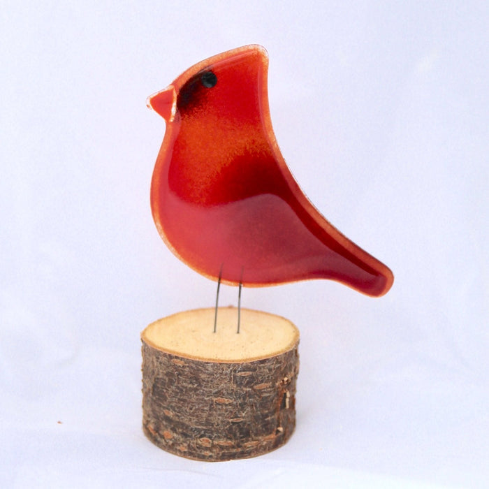 Cardinal Hand crafted Perched
