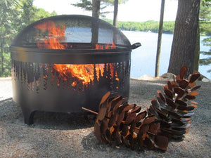 Fire Pit Tree Line Design-Not Just For The Garden | Metal Art | Décor for Homes, Walls and Gardens | Furniture | Custom Garden Planters and Flower Arrangements | Gifts | Best in KW