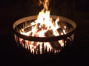 Fire Ring Tree Line Design-Not Just For The Garden | Metal Art | Décor for Homes, Walls and Gardens | Furniture | Custom Garden Planters and Flower Arrangements | Gifts | Best in KW