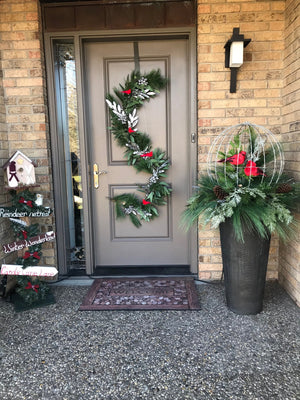Garland faux Pine-Not Just For The Garden | Metal Art | Décor for Homes, Walls and Gardens | Furniture | Custom Garden Planters and Flower Arrangements | Gifts | Best in KW