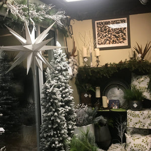 Holiday Lights-Herrnhut Star Light 27in-Not Just For The Garden | Metal Art | Décor for Homes, Walls and Gardens | Furniture | Custom Garden Planters and Flower Arrangements | Gifts | Best in KW