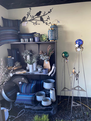 Artistic Metal Stand for Solar Globe or Plants-Not Just For The Garden | Metal Art | Décor for Homes, Walls and Gardens | Furniture | Custom Garden Planters and Flower Arrangements | Gifts | Best in KW