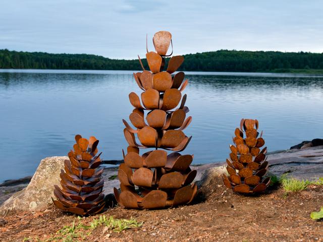 Pine Cone Statue -  Canada