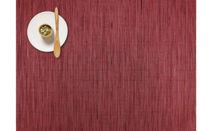 Placemat Chilewich Bamboo Weave Cranberry-Not Just For The Garden | Metal Art | Décor for Homes, Walls and Gardens | Furniture | Custom Garden Planters and Flower Arrangements | Gifts | Best in KW