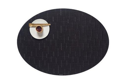 Placemat Chilewich Bamboo Weave Jet Black