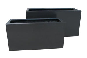 Planter Fiberstone Rectangular-Not Just For The Garden | Metal Art | Décor for Homes, Walls and Gardens | Furniture | Custom Garden Planters and Flower Arrangements | Gifts | Best in KW