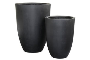 Planter Fiberstone Round Taper-Not Just For The Garden | Metal Art | Décor for Homes, Walls and Gardens | Furniture | Custom Garden Planters and Flower Arrangements | Gifts | Best in KW