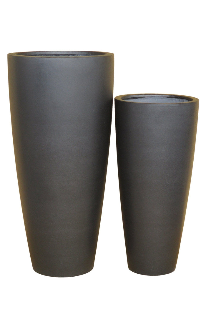 ficonstone planter pot Planter Ficonstone Tall Round Taper – Not Just For The Garden