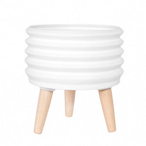 Planter Circa Coil Medium-Not Just For The Garden | Metal Art | Décor for Homes, Walls and Gardens | Furniture | Custom Garden Planters and Flower Arrangements | Gifts | Best in KW