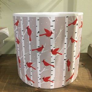 Pot Ceramic Cardinal-Not Just For The Garden | Metal Art | Décor for Homes, Walls and Gardens | Furniture | Custom Garden Planters and Flower Arrangements | Gifts | Best in KW