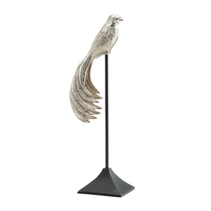 Sculpture Perched Bird on Stand-Not Just For The Garden | Metal Art | Décor for Homes, Walls and Gardens | Furniture | Custom Garden Planters and Flower Arrangements | Gifts | Best in KW