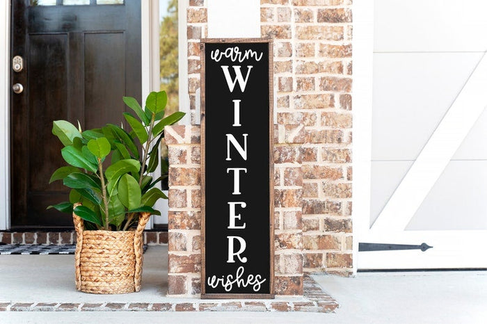 Sign Warm Winter Wishes Assorted Sizes
