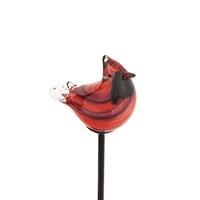 Solar Cardinal Art Glass Stake-Not Just For The Garden | Metal Art | Décor for Homes, Walls and Gardens | Furniture | Custom Garden Planters and Flower Arrangements | Gifts | Best in KW