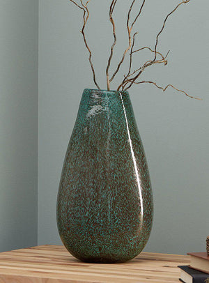 Vase Cora Teal-Not Just For The Garden | Metal Art | Décor for Homes, Walls and Gardens | Furniture | Custom Garden Planters and Flower Arrangements | Gifts | Best in KW