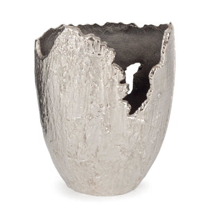 Vase Nickel Shale-Not Just For The Garden | Metal Art | Décor for Homes, Walls and Gardens | Furniture | Custom Garden Planters and Flower Arrangements | Gifts | Best in KW