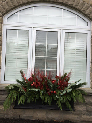 Winter Planter Window Basket-Not Just For The Garden | Metal Art | Décor for Homes, Walls and Gardens | Furniture | Custom Garden Planters and Flower Arrangements | Gifts | Best in KW