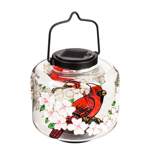 Lantern Solar Cardinal/Dogwood-Not Just For The Garden | Metal Art | Décor for Homes, Walls and Gardens | Furniture | Custom Garden Planters and Flower Arrangements | Gifts | Best in KW